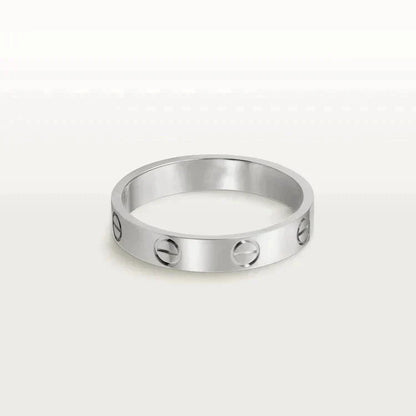 ¡®Moco¡¯LOVE RING 4MM 1 DIAMOND SILVER